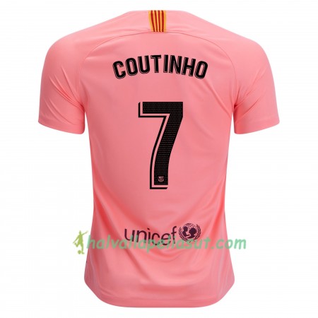 Jalkapallo Pelipaidat FC Barcelona Philippe Coutinho 7 3 Paita 2018-2019 Lyhythihainen